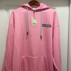 Vintage Playboy x Missguided graphic hoodie dress